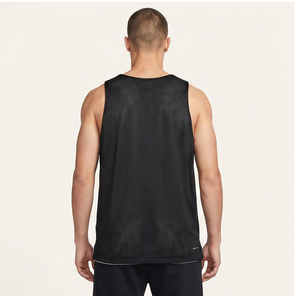 Nike Fly Reversible Mesh Tank - White/Black
