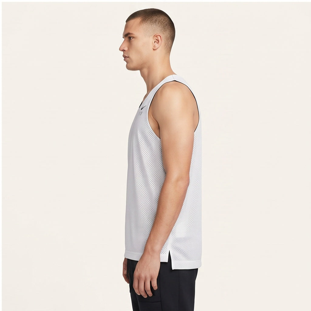 Nike Fly Reversible Mesh Tank - White/Black