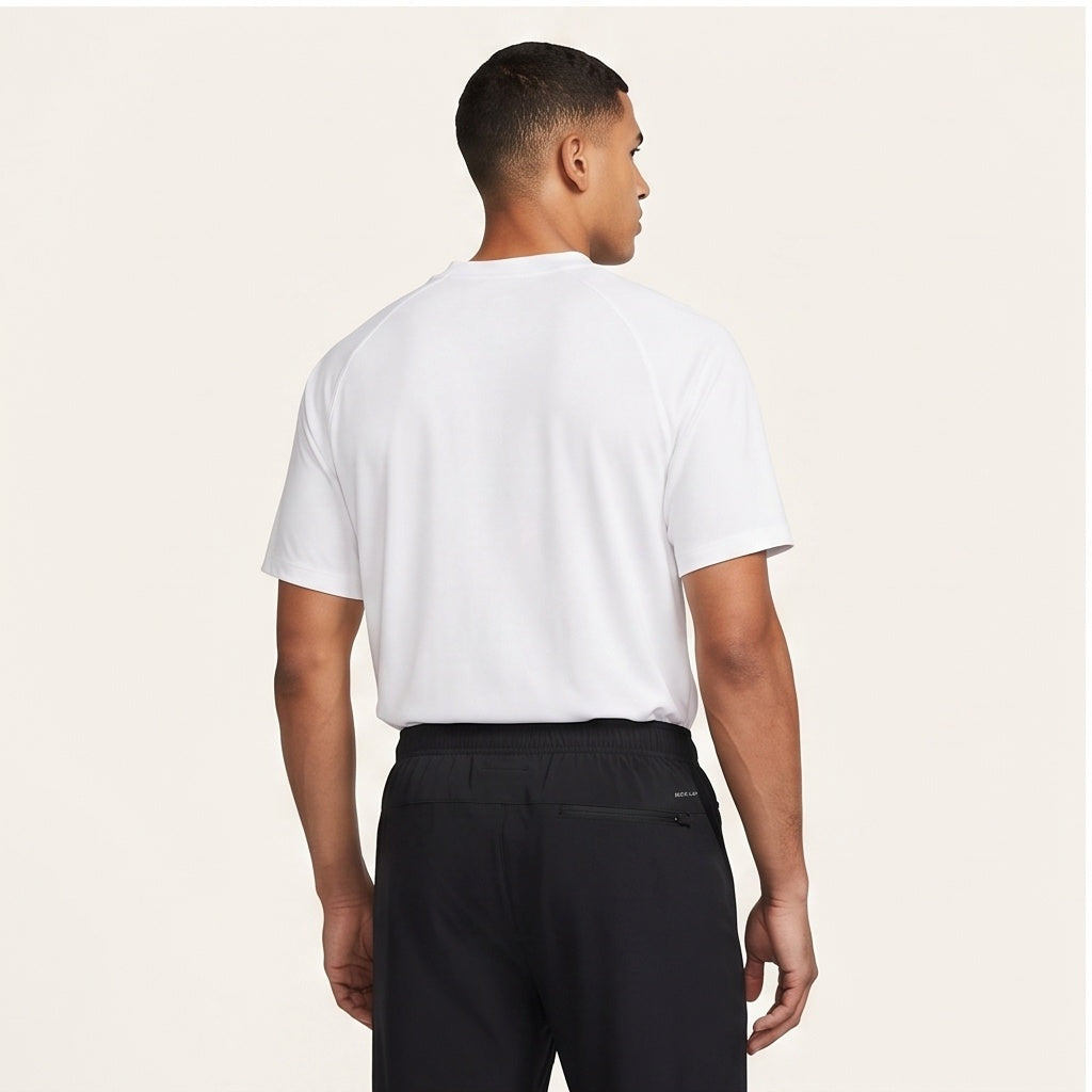 Nike Dri-Fit Two-Button Henley - White