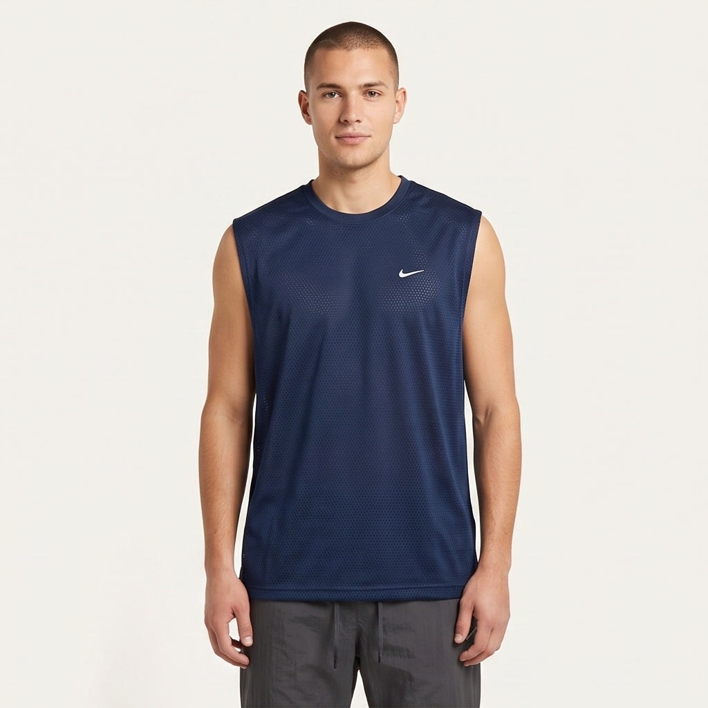 Nike Reversible Mesh Tank - Navy/Black