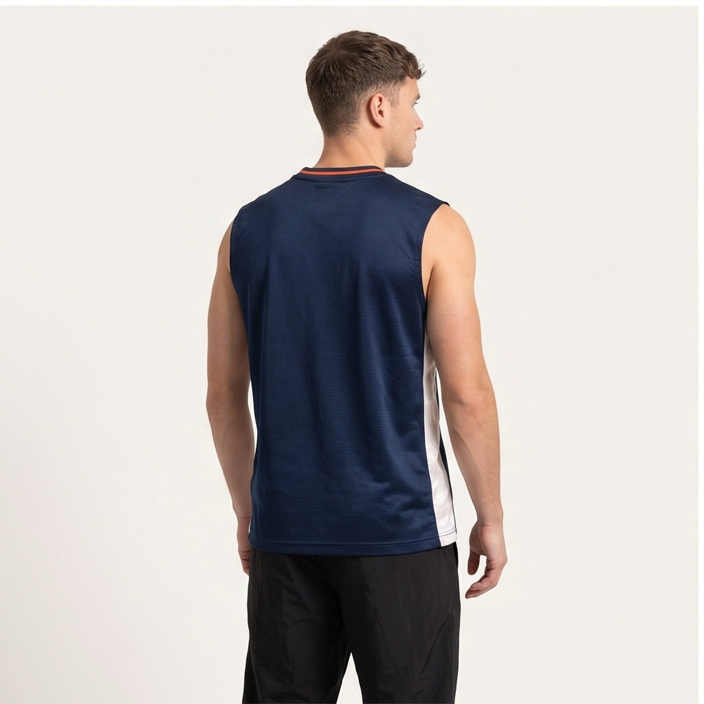 Nike Mesh Sleeveless Jersey - Navy/White