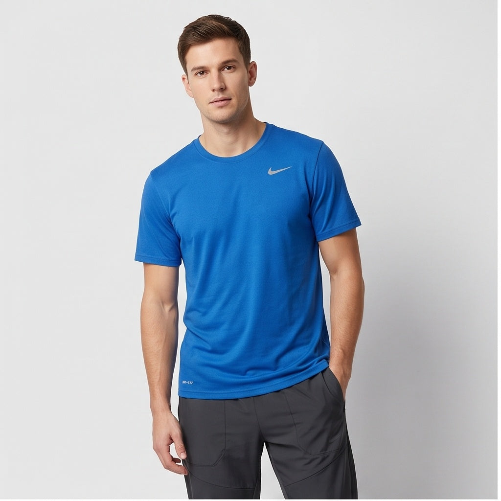 Nike Dri-Fit Crew Tee - Blue