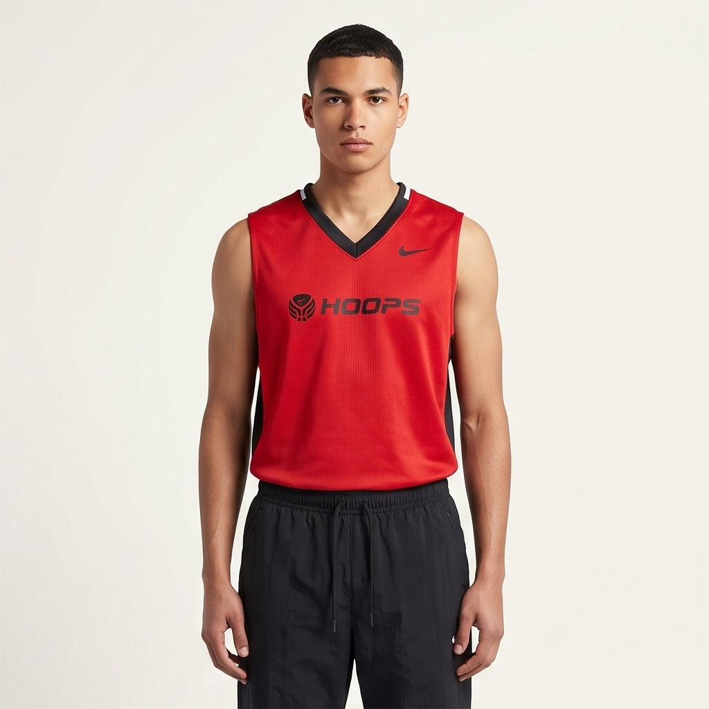 Nike Hoops Sleeveless Jersey - Red/Black
