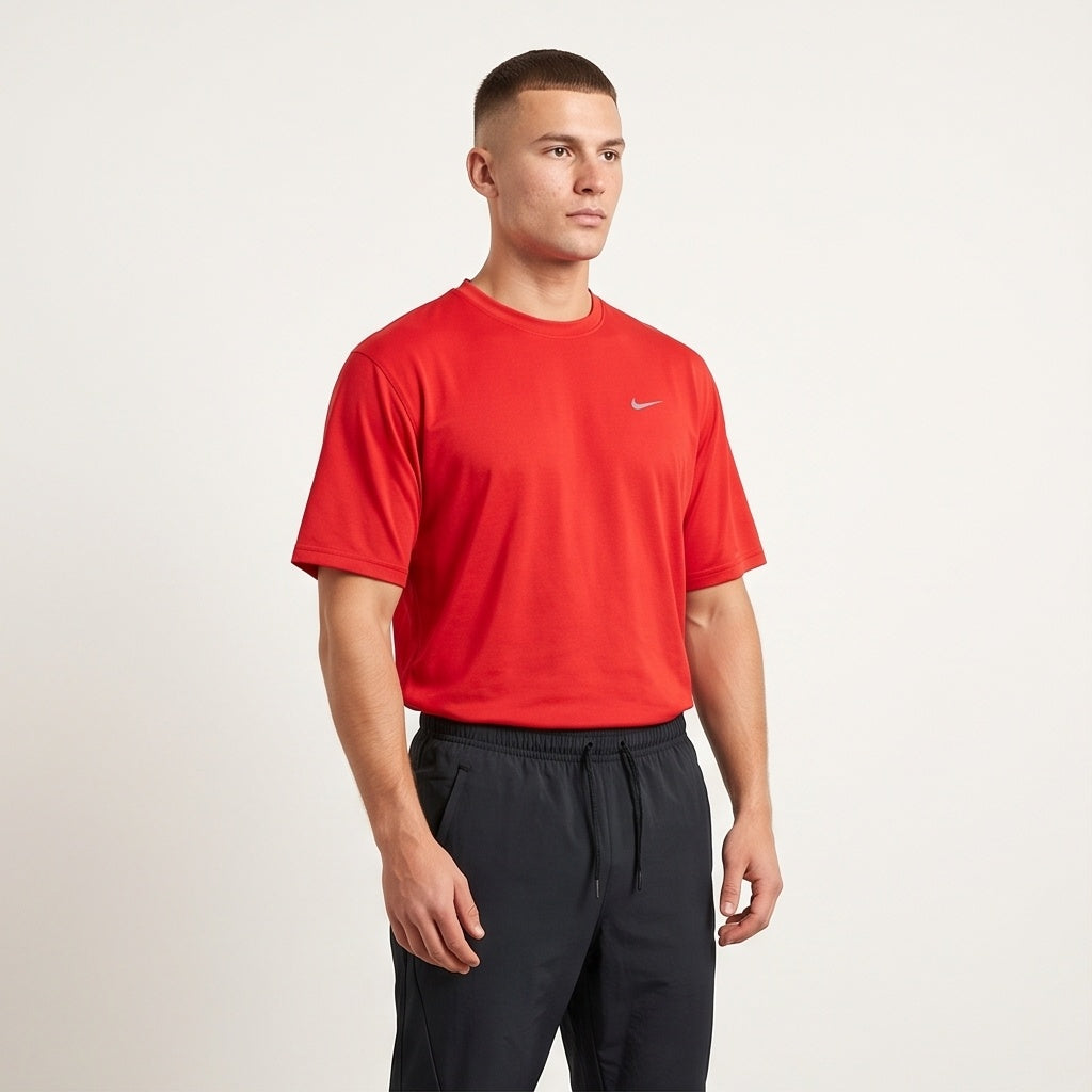 Nike Fit Dry Crew Tee - Red