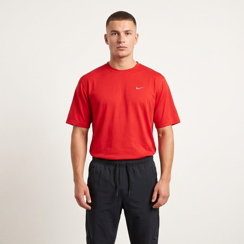 Nike Fit Dry Crew Tee - Red