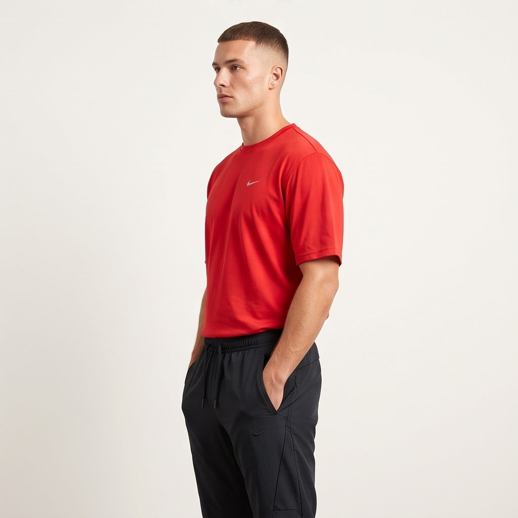 Nike Fit Dry Crew Tee - Red
