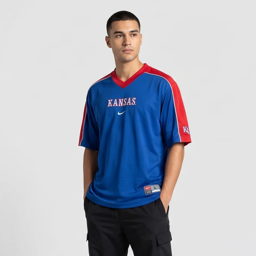 Kansas Jayhawks Nike Jersey - Blue/Red