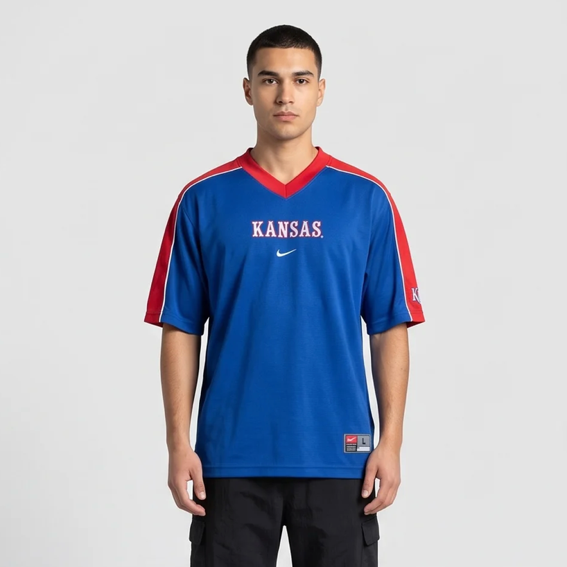 Kansas Jayhawks Nike Jersey - Blue/Red
