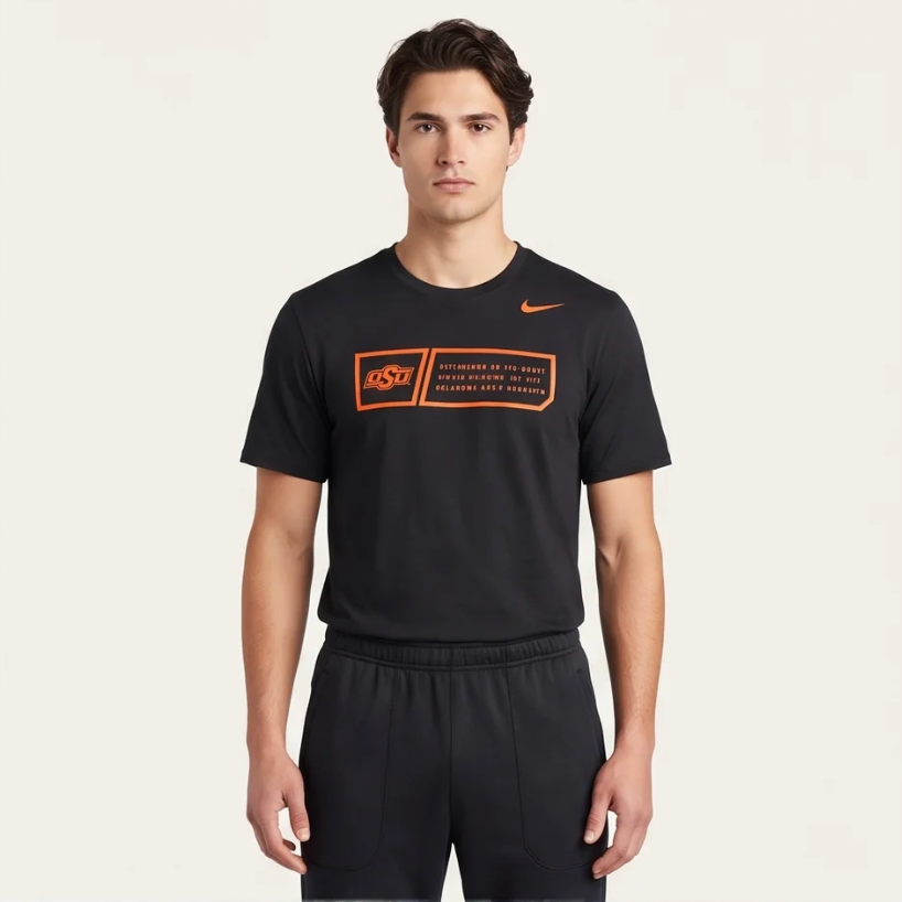 Oklahoma State Cowboys Nike Dri-Fit Tee - Black
