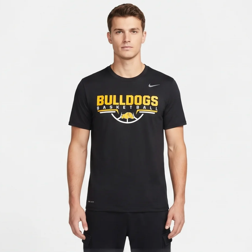 Bulldogs Basketball Tee - Black