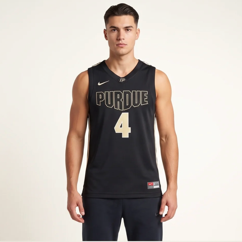 Purdue Boilermakers Nike Jersey #4 - Black
