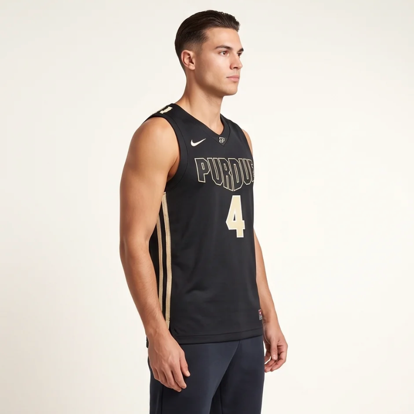 Purdue Boilermakers Nike Jersey #4 - Black