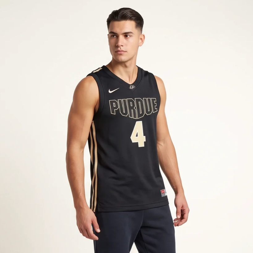 Purdue Boilermakers Nike Jersey #4 - Black