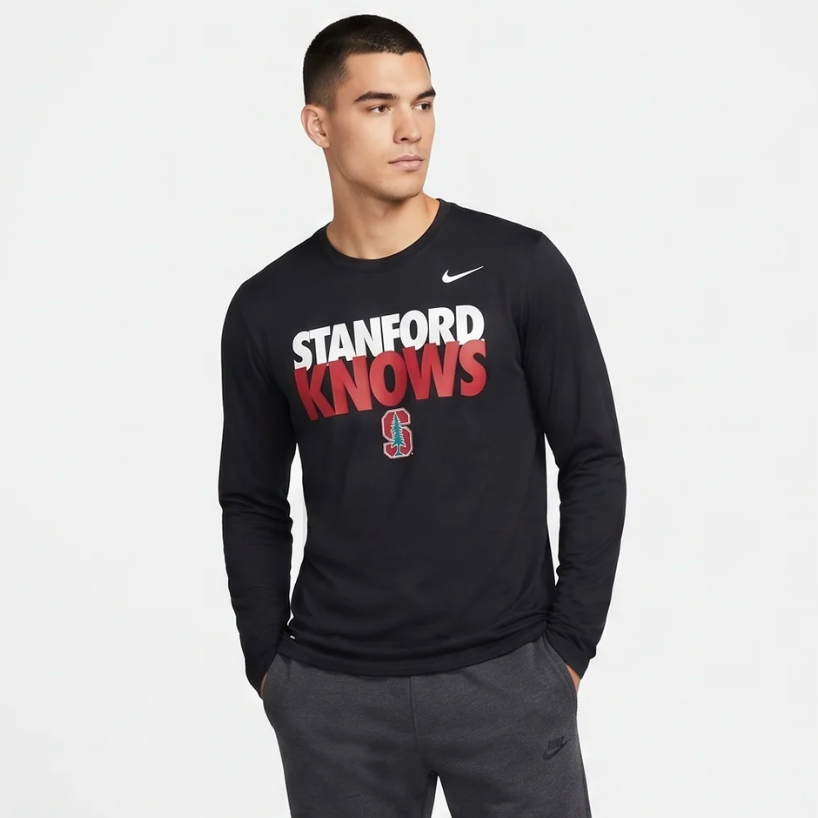 Nike "Stanford Knows" Dri-Fit Long Sleeve - Black