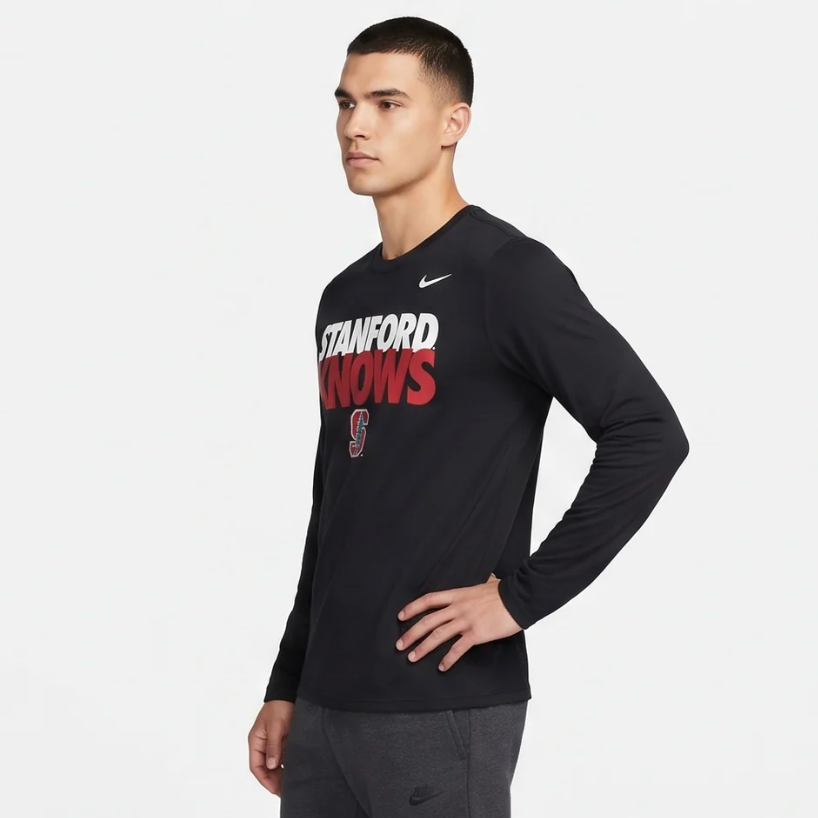 Nike "Stanford Knows" Dri-Fit Long Sleeve - Black