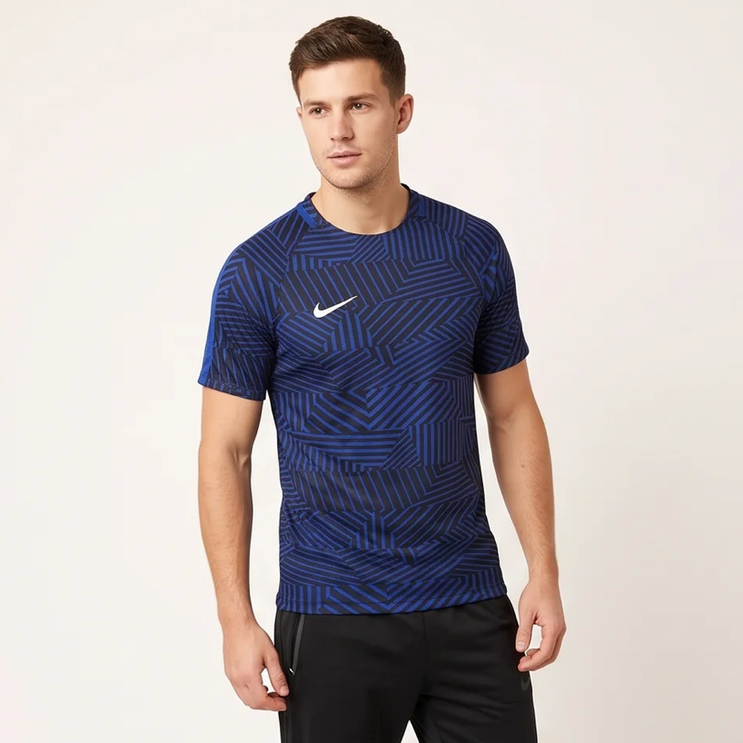 Nike Dri-Fit Chevron Stripe Shirt - Blue/Black