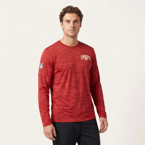 Kansas City Chiefs Nike NFL Long Sleeve - Red Heather