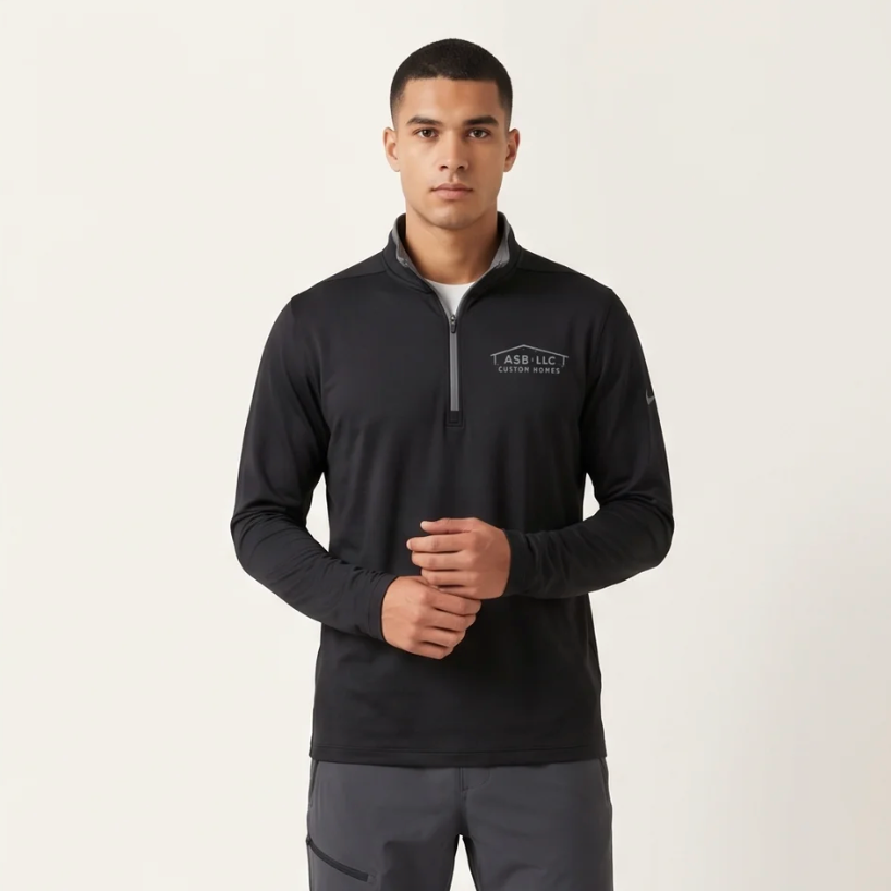 ASB LLC Custom Homes Quarter-Zip - Black