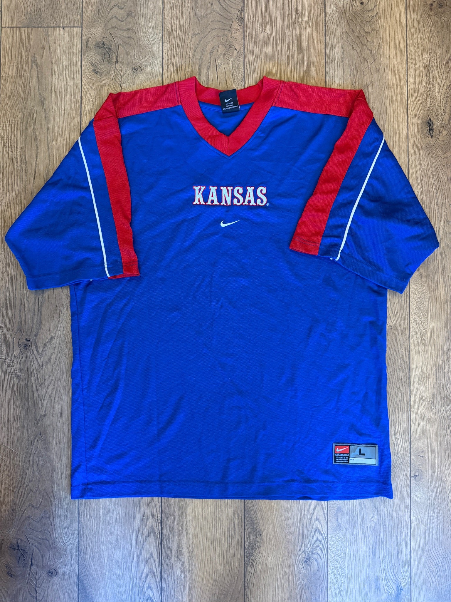 Kansas Jayhawks Nike Jersey - Blue/Red