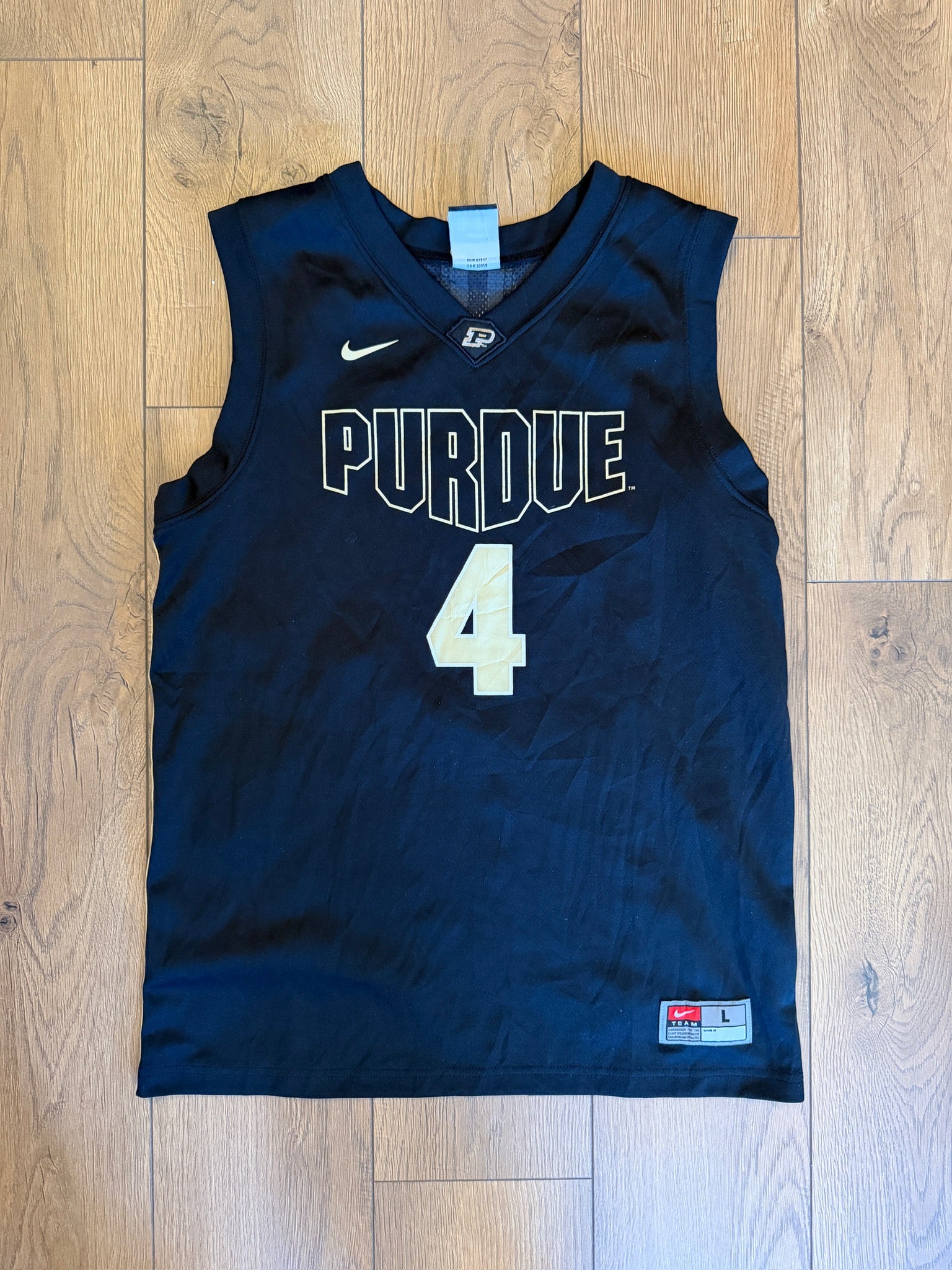 Purdue Boilermakers Nike Jersey #4 - Black