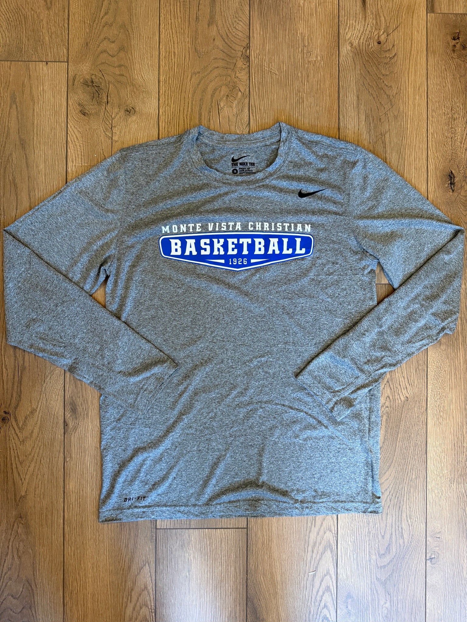 Monte Vista Christian Basketball Long Sleeve - Heather Grey