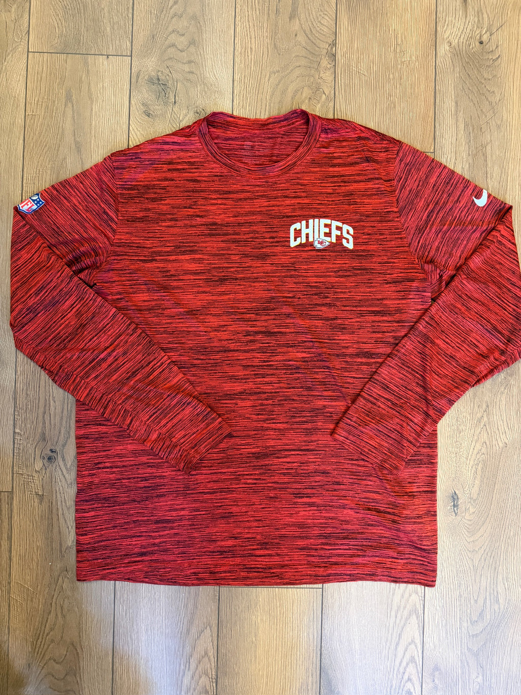 Kansas City Chiefs Nike NFL Long Sleeve - Red Heather