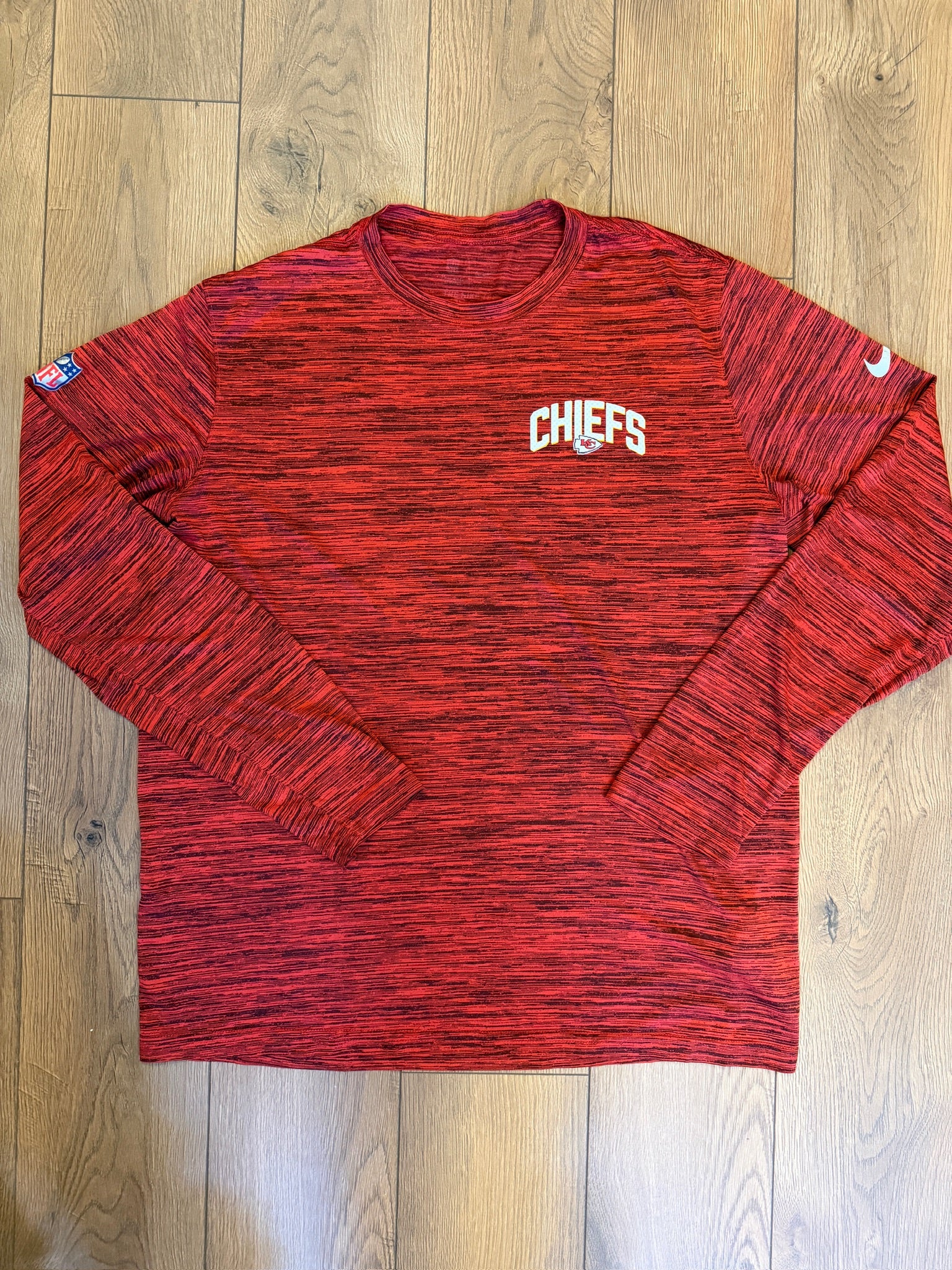 Kansas City Chiefs Nike NFL Long Sleeve - Red Heather