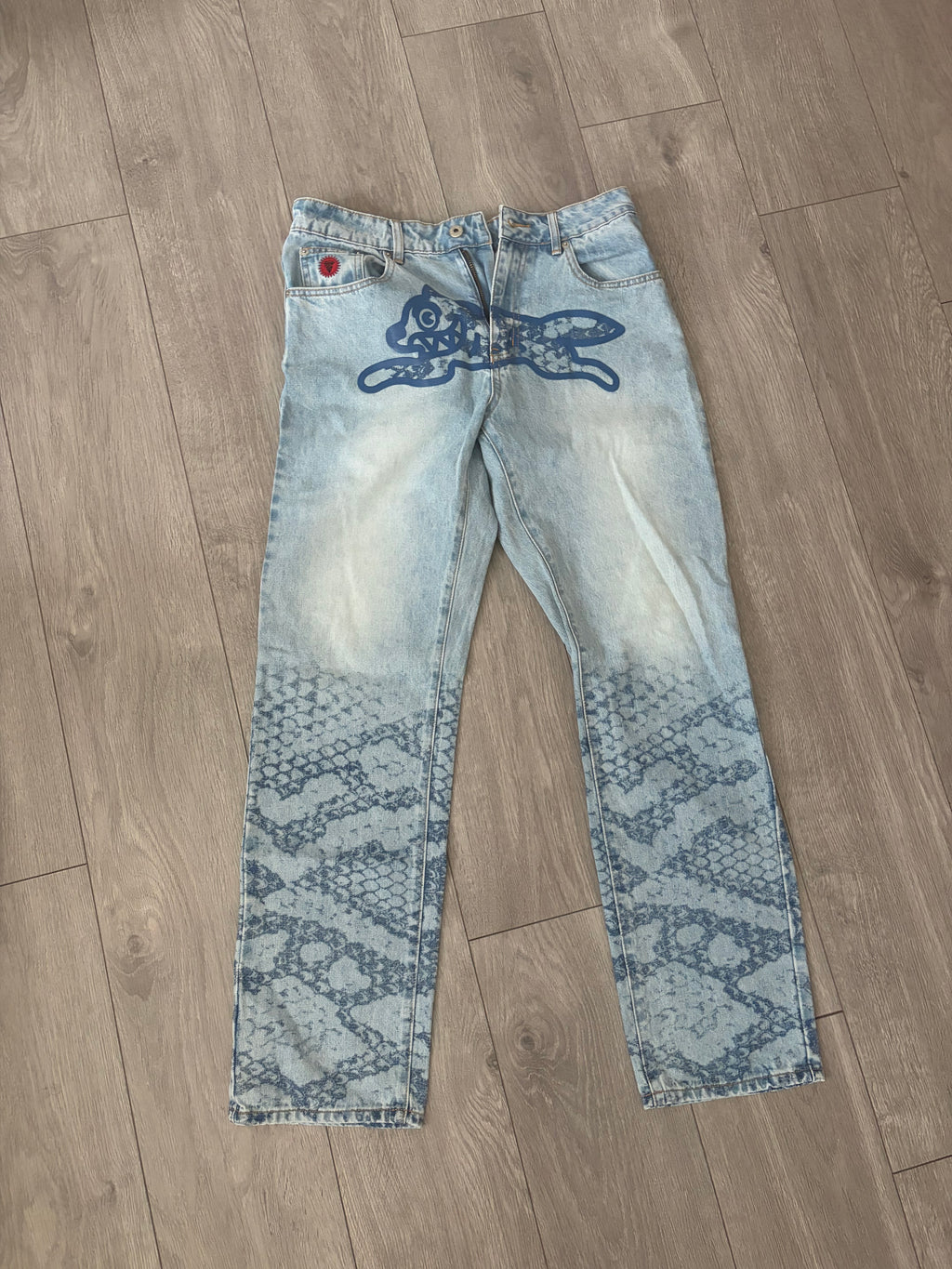 Icecream by Billionaire's Boys Club Running Dog Snake Print Jeans