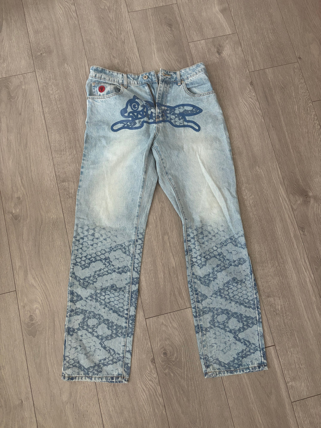 Icecream by Billionaire's Boys Club Running Dog Snake Print Jeans