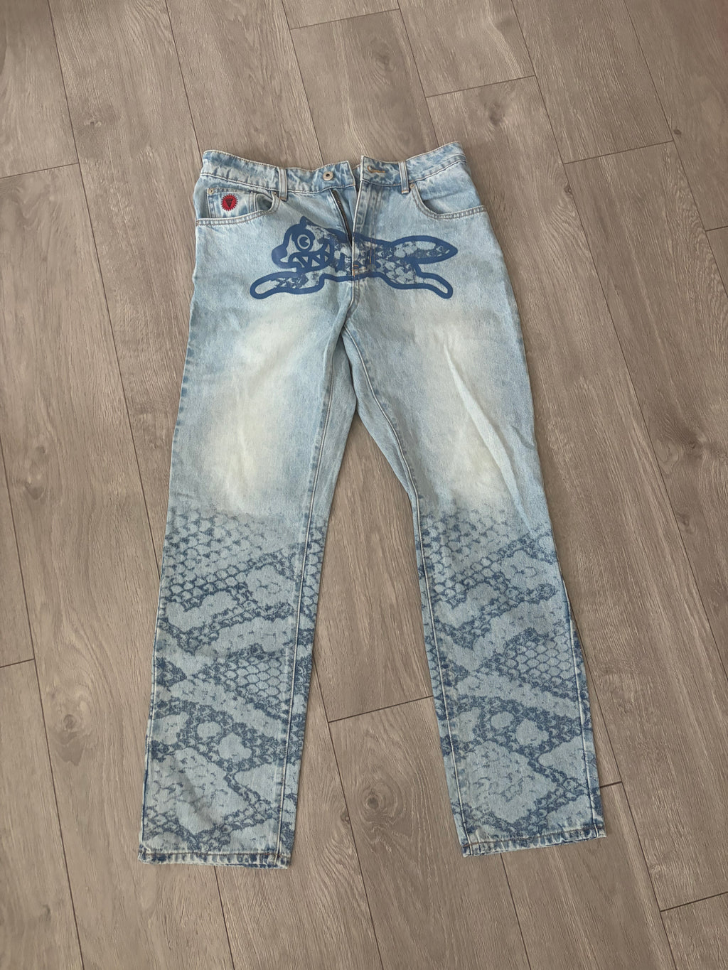 Icecream by Billionaire's Boys Club Running Dog Snake Print Jeans