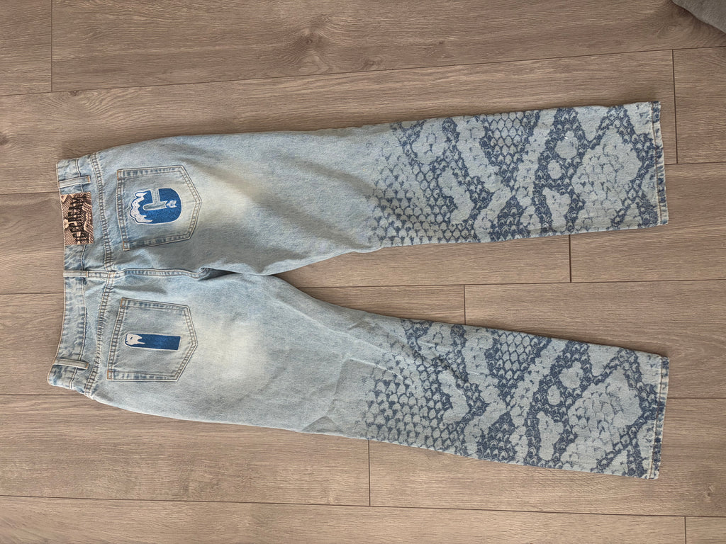 Icecream by Billionaire's Boys Club Running Dog Snake Print Jeans