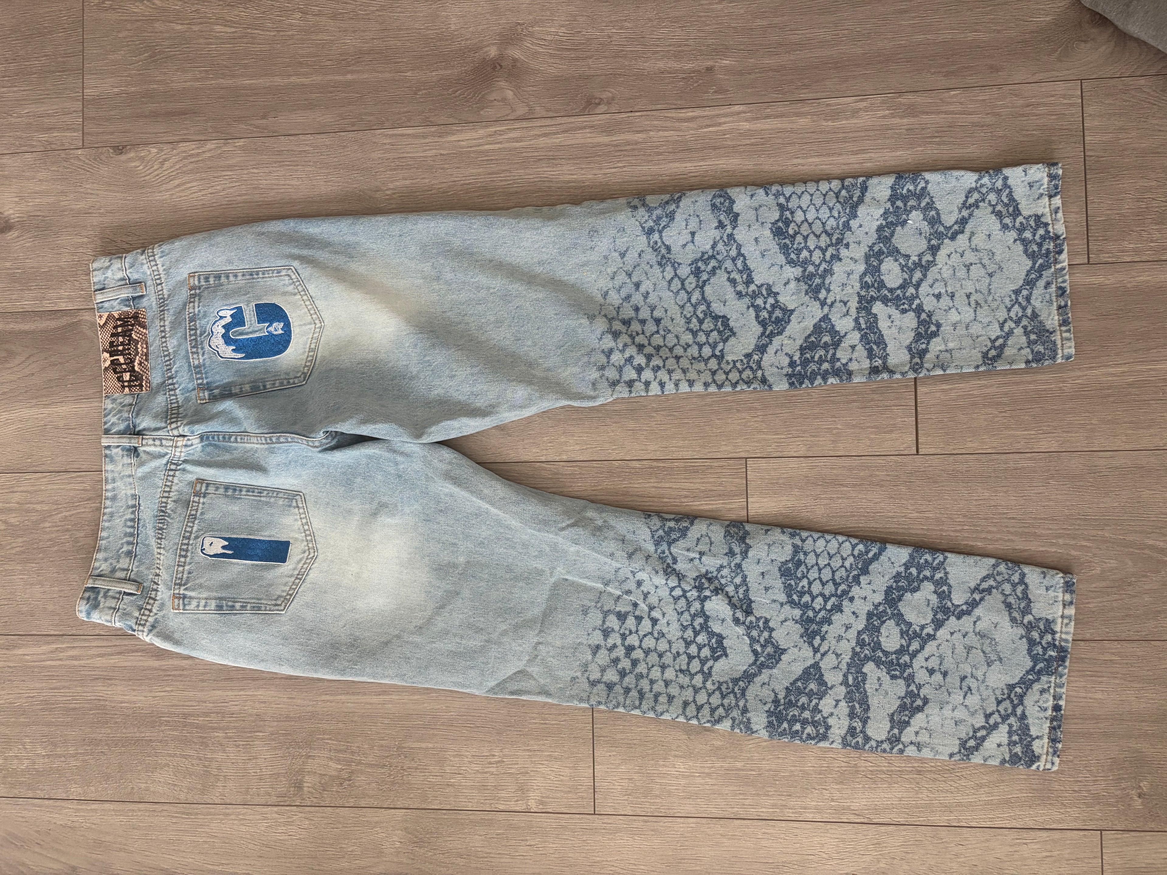 Icecream by Billionaire's Boys Club Running Dog Snake Print Jeans
