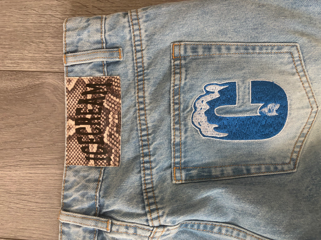 Icecream by Billionaire's Boys Club Running Dog Snake Print Jeans