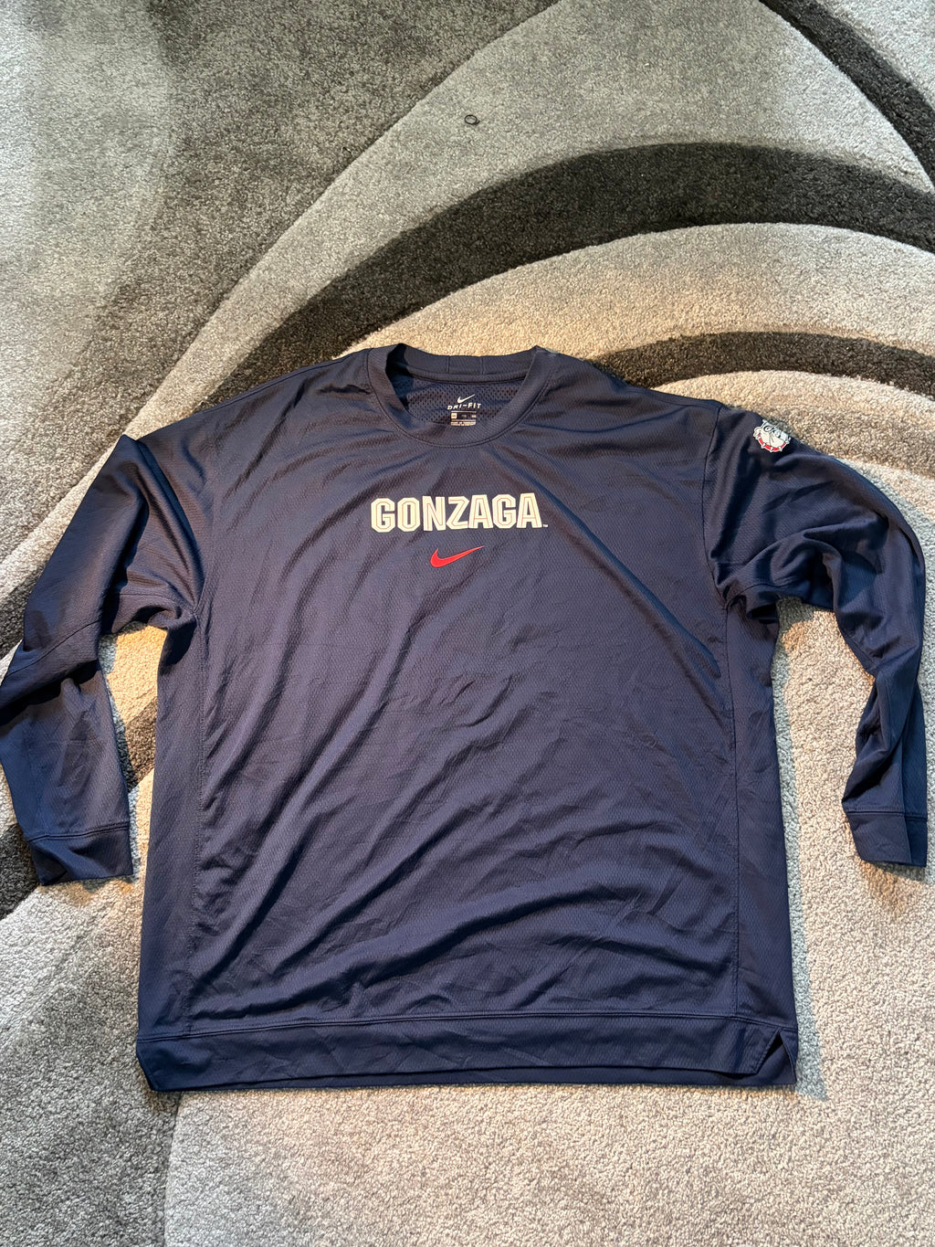 Gonzaga Bulldogs Nike Dri-Fit Long Sleeve