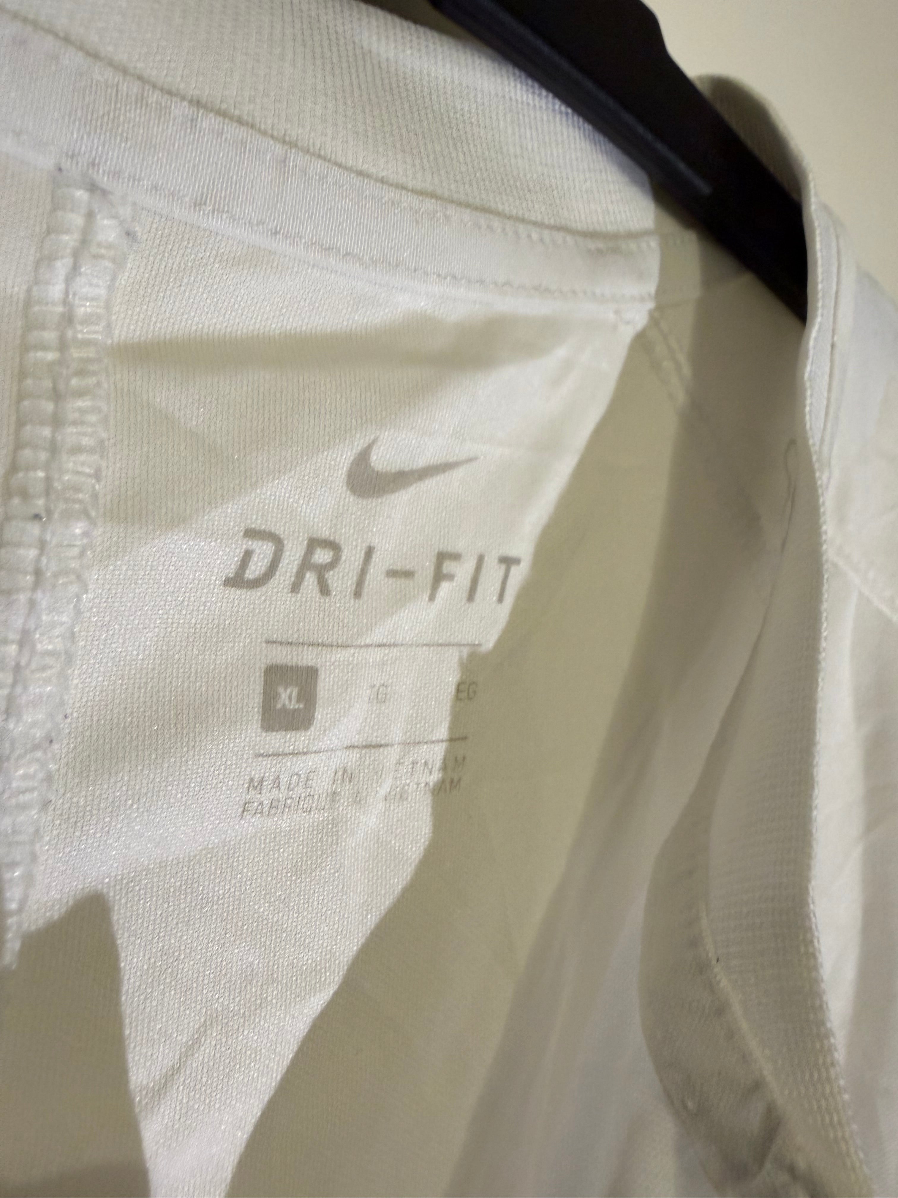Nike Dri-Fit Two-Button Henley - White