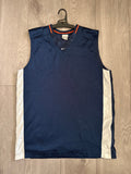 Nike Mesh Sleeveless Jersey - Navy/White