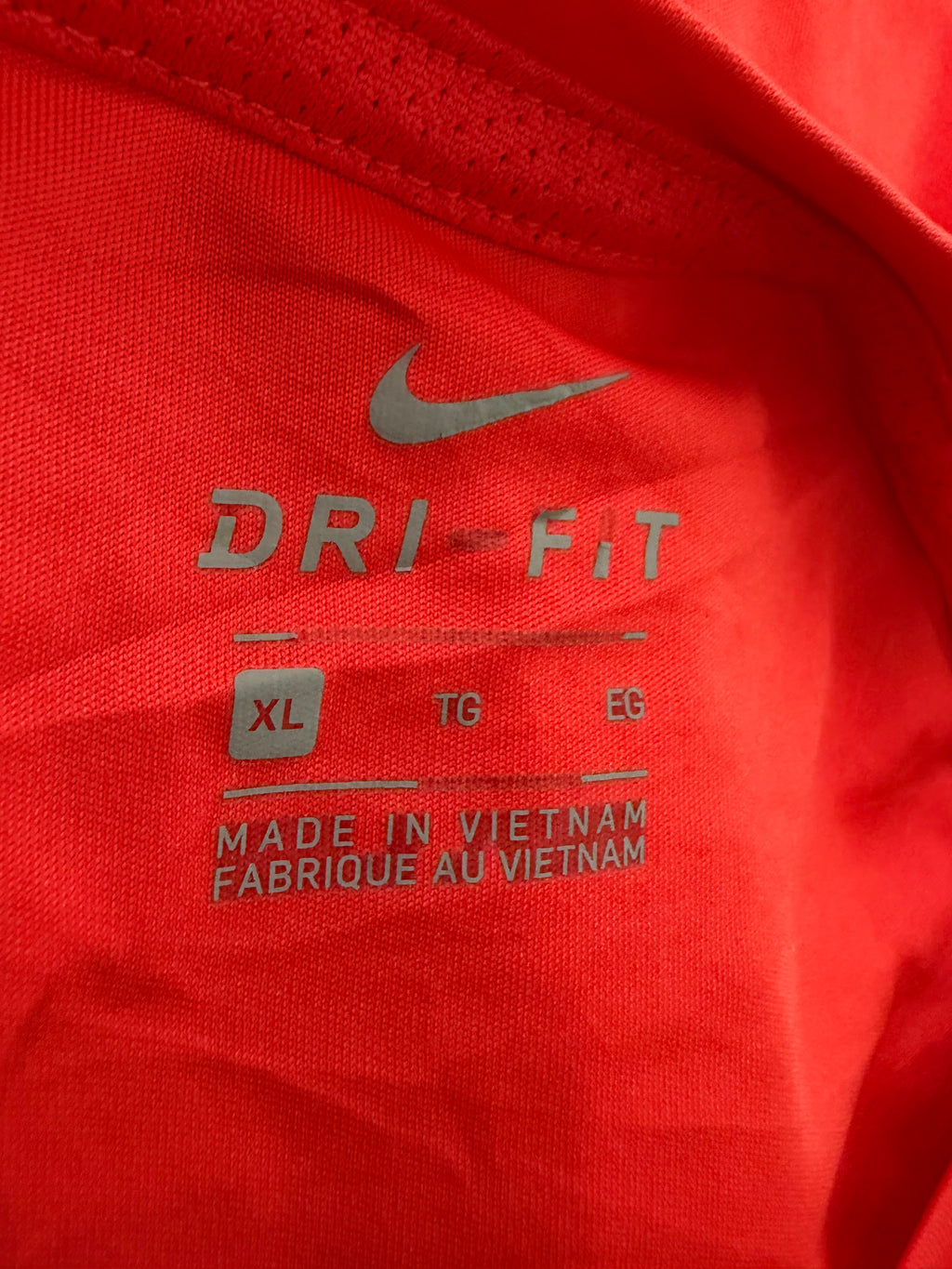 Nike "Just Do It" Dri-Fit Long Sleeve Top - Red