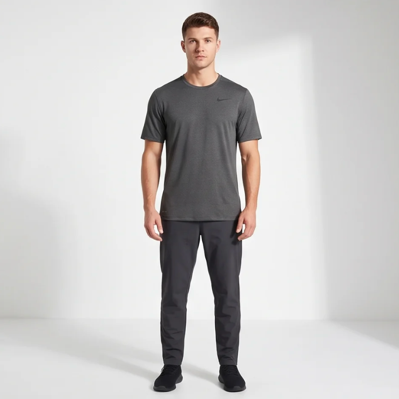 Nike Dri-Fit Crew Tee - Grey