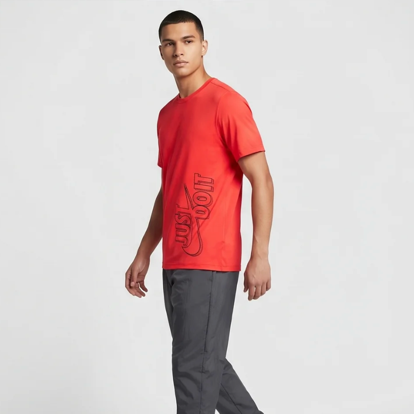 Nike "Just Do It" Dri-Fit Long Sleeve Top - Red