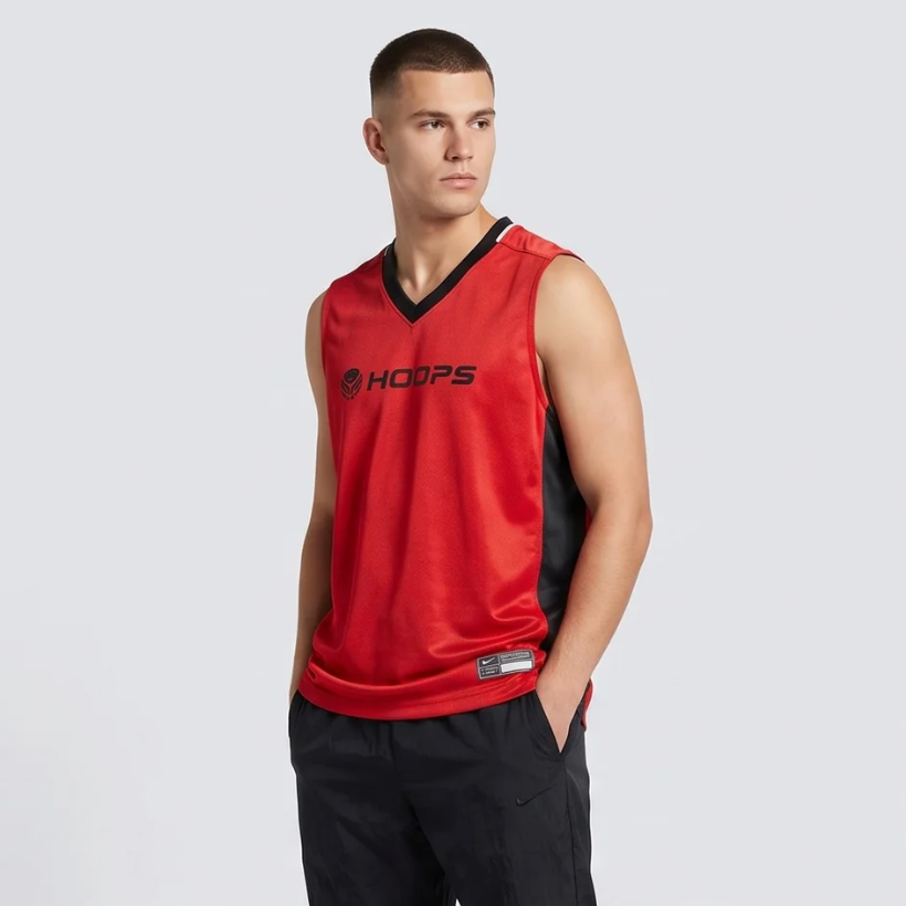 Nike Hoops Sleeveless Jersey - Red/Black