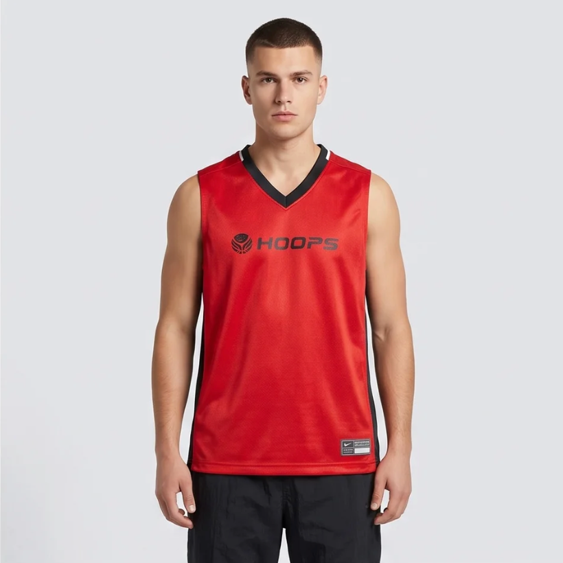 Nike Hoops Sleeveless Jersey - Red/Black