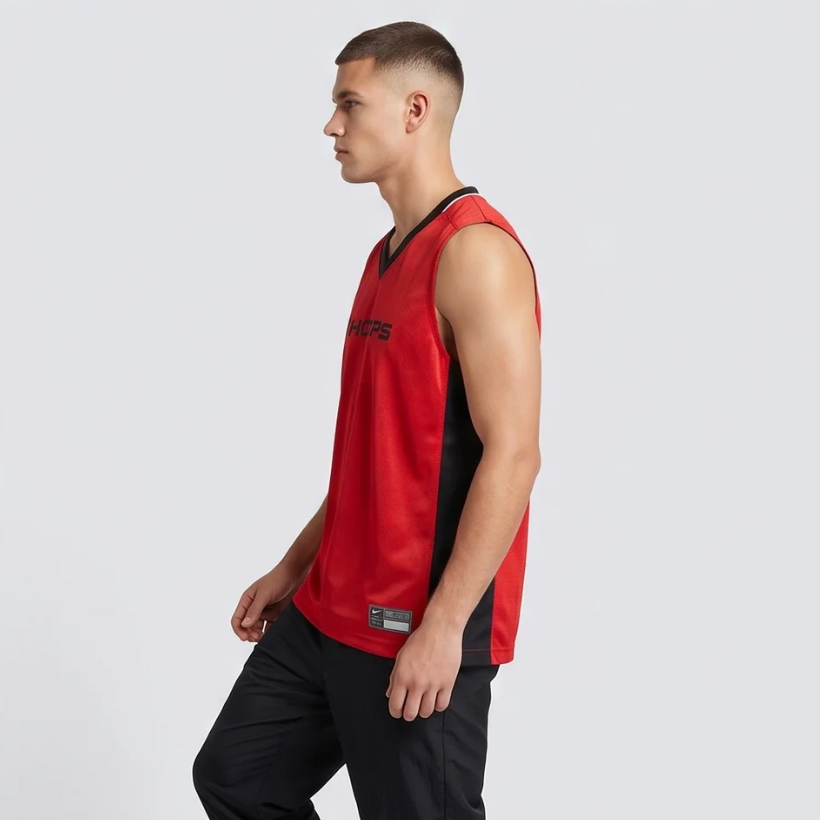 Nike Hoops Sleeveless Jersey - Red/Black