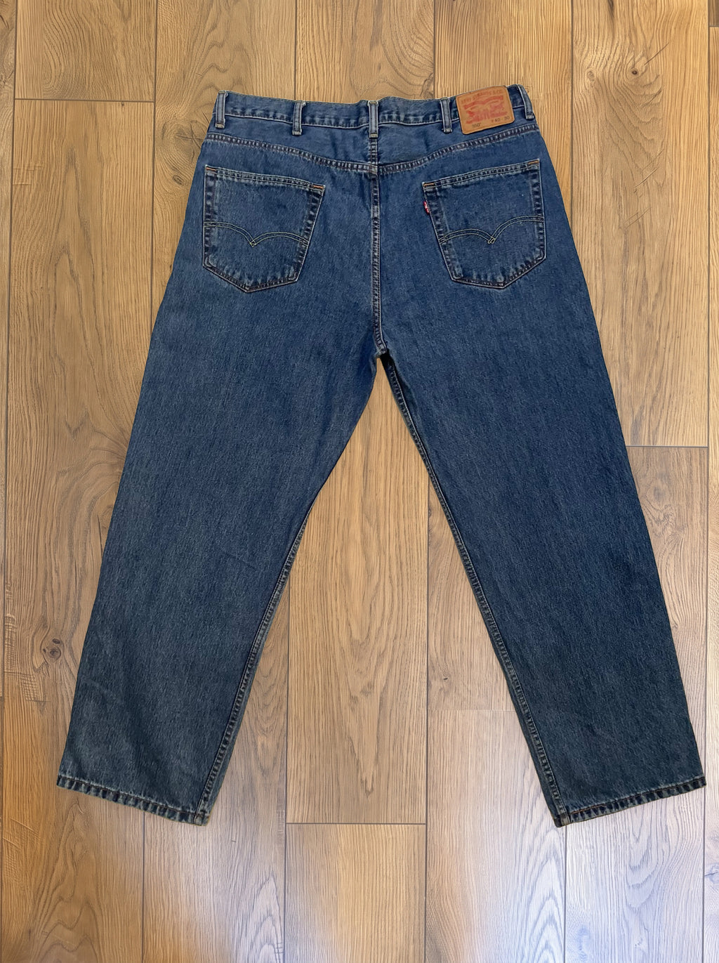 Vintage Levi's 550 jeans in classic blue — back