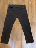 Vintage Levi's 505 jeans in washed black — detail